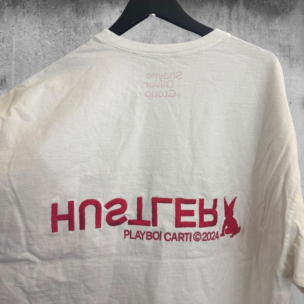 PlayboiCarti x Shayne Oliver Group Hustler Tee with Playboy bunny graphic Size M - Picture 5 of 7